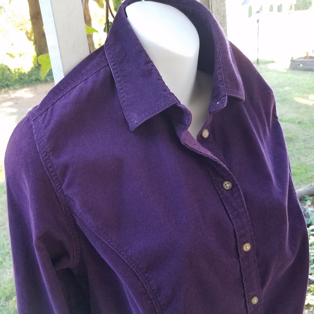 EUC Eddie Bauer corduroy shirt L